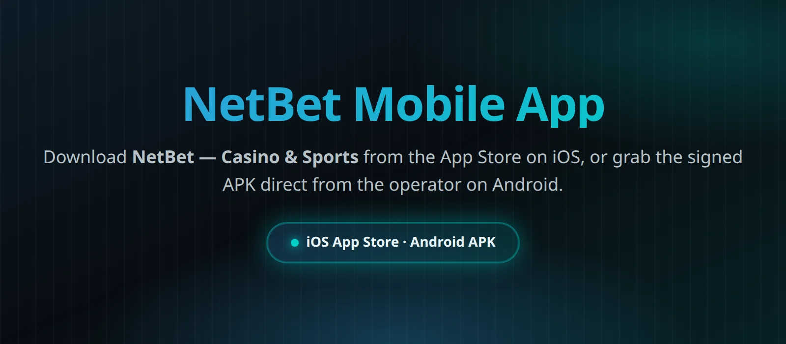 Netbet Casino mobile app