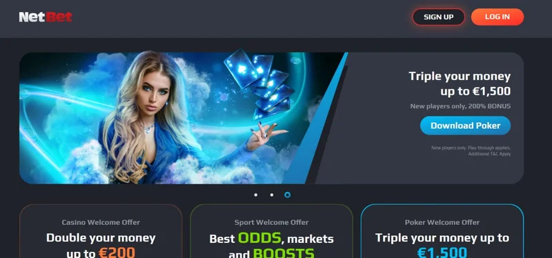Netbet Casino welcome bonus offer